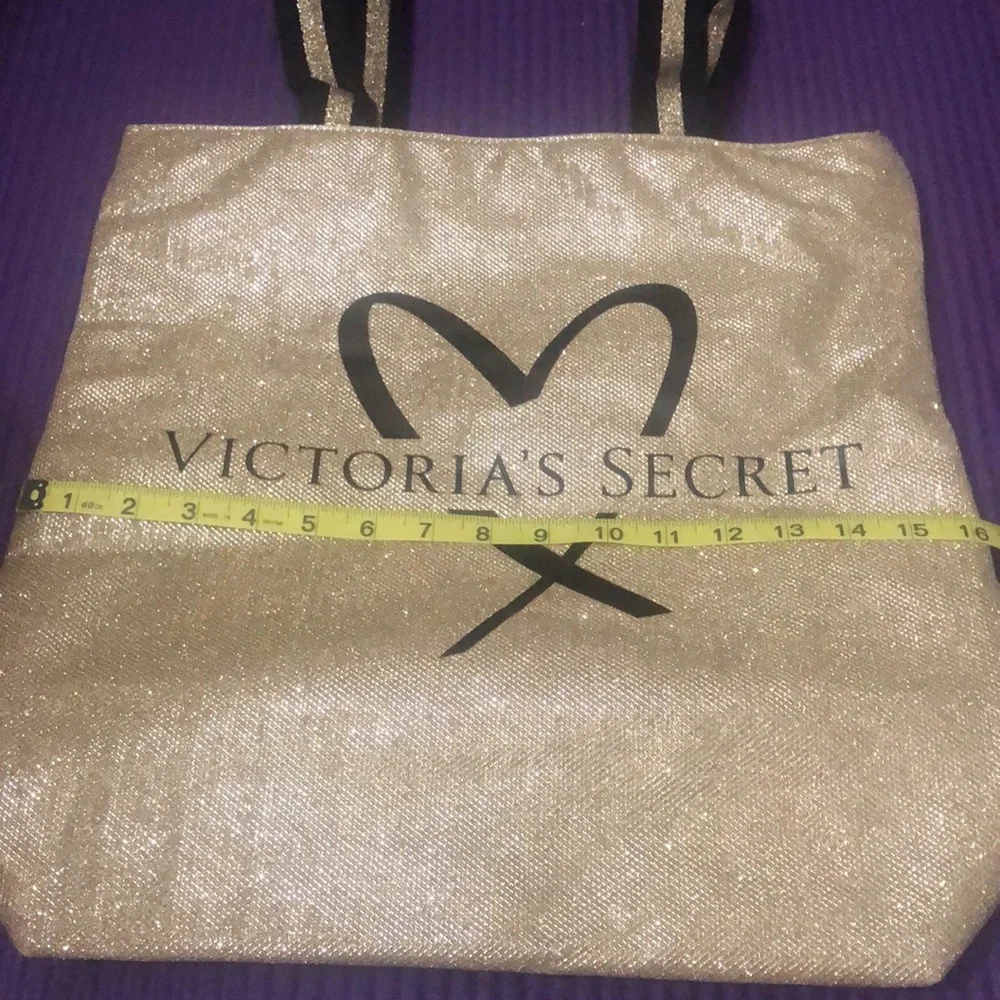 Victoria Secret Gold Tote Bag